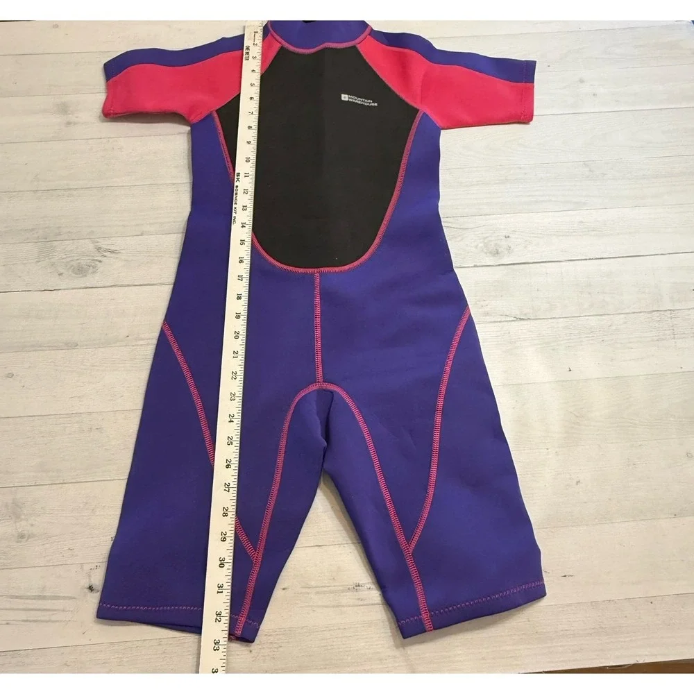 Mountain Warehouse kids Shorty Thick‎ swim  Wetsuit pink purple 11/12